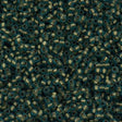 Toho Round Seed Bead 11/0 Matte Gold Lined Aqua 2.5-inch Tube (995F)