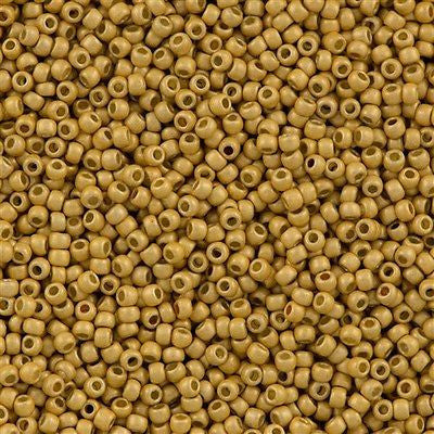 Toho Round Seed Bead 11/0 PermaFinish Matte Galvanized Starlight 2.5-inch Tube (557PFF)