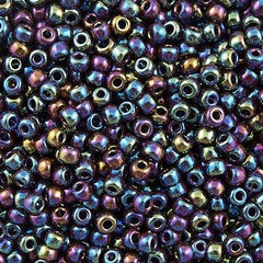 Miyuki Round Seed Bead 6/0 Opaque Chocolate AB 30g (409R)