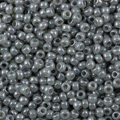 50g Toho Round Seed Beads 6/0 Ceylon Gray (150)