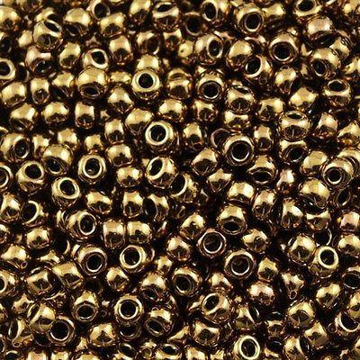 50g Toho Round Seed Beads 6/0 Antique Bronze (223)