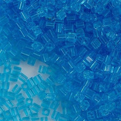Miyuki 3mm Cube Seed Bead Transparent Light Blue 19g Tube (148)