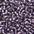 Toho Round Seed Bead 11/0 Silver Lined Transparent Matte Amethyst 19g Tube (39F)