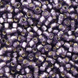 50g Toho Round Seed Beads 11/0 Silver Lined Transparent Matte Amethyst (39F)