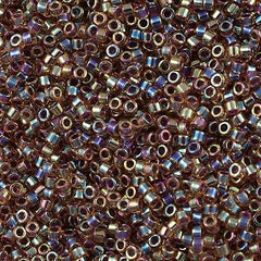 Miyuki Delica Seed Bead 11/0 Topaz Rose AB 7g Tube DB91