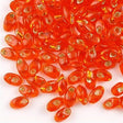 Miyuki Long Magatama Seed Bead Silver Lined Orange 15g LM-8