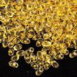 Miyuki Long Magatama Seed Bead Transparent Light Amber 15g LM-132