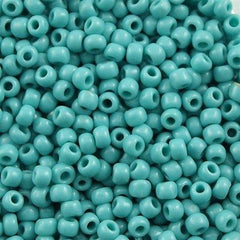 Toho Round Seed Beads 6/0 Opaque Turquoise 2.5-inch tube (55)