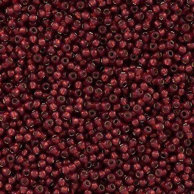 50g toho Round Seed Bead 8/0 Silver Lined Milky Pomegranate (2113)