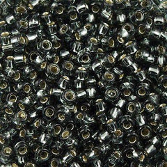 50g Toho Round Seed Beads 6/0 Silver Lined Gray (29B)
