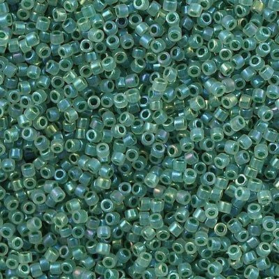 Miyuki Delica Seed Bead 11/0 Inside Dyed Color Ivory Winter Surf 2-inch Tube DB1768