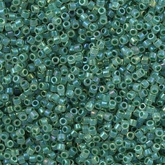 Miyuki Delica Seed Bead 11/0 Inside Dyed Color Ivory Winter Surf 2-inch Tube DB1768
