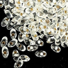 Miyuki Long Magatama Seed Bead Silver Lined Crystal 8g Tube (1)