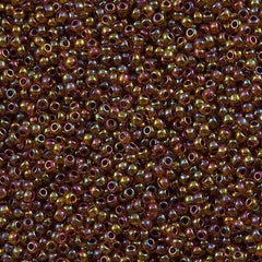 Toho Round Seed Bead 11/0 Purple Lined Ruby AB 2.5-inch Tube (1825)