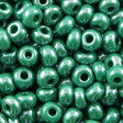 Czech Seed Bead 6/0 Opaque Dark Green Luster 50g (58240)