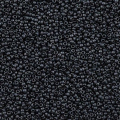 Miyuki Round Seed Bead 15/0 Matte Metallic Slate 2-inch Tube (2065)