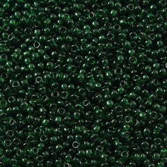 Toho Round Seed Bead 8/0 Transparent Jade 5.5-inch tube (939)