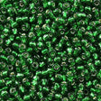 50g toho Round Seed Bead 8/0 Silver Lined Dark Green (27B)