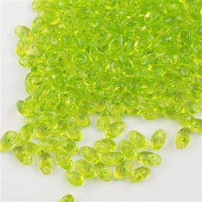 Miyuki Long Magatama Seed Bead Transparent Lime 15g (143)