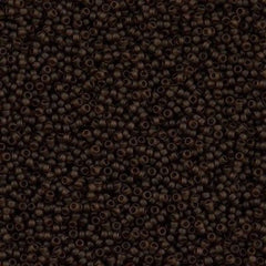 Miyuki Round Seed Bead 15/0 Matte Transparent Brown 2-inch Tube (135F)