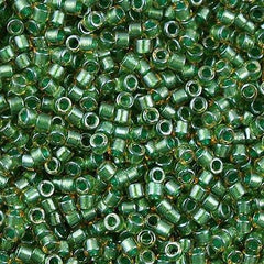 25g Miyuki Delica seed bead 11/0 Shimmer Green DB917