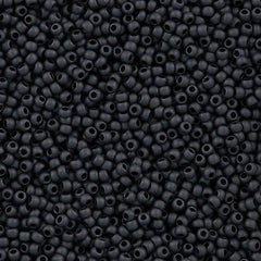 Toho Round Seed Bead 11/0 Opaque Matte Gun Metal 2.5-inch Tube (611)