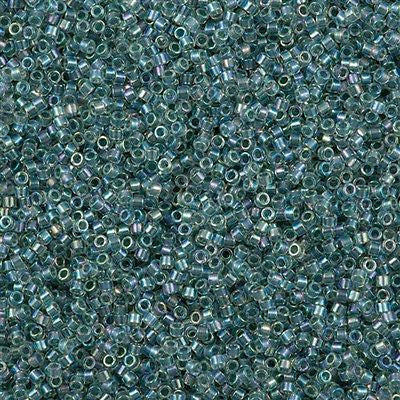 Miyuki Delica Seed Bead 11/0 Inside Dyed Color Light Seafoam AB 2