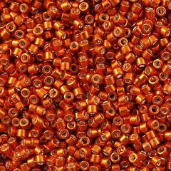 25g Miyuki Delica seed bead 11/0 Galvanized Burnt Orange DB421