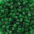 Miyuki 4mm Square Seed Bead Matte Green 19g Tube (146F)