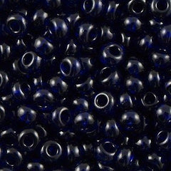 Czech Seed Bead 6/0 Transparent Cobalt 50g (30110)
