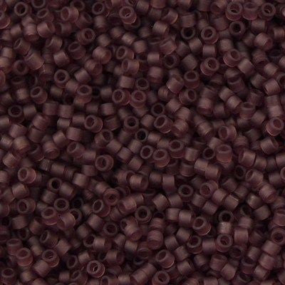 Miyuki Delica Seed Bead 11/0 Matte Transparent Dark Amethyst 7g Tube DB1264