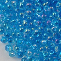 Miyuki Drop Fringe Seed Bead Clear Light Blue AB 10g (260)