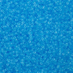 Miyuki Round Seed Bead 15/0 Matte Light Blue 2-inch Tube (148F)