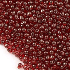 Miyuki Drop Fringe Seed Bead Dark Red Gold Luster 24g Tube (304)