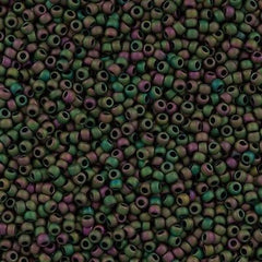 Toho Round Seed Bead 11/0 Opaque Matte Cassiopeia 19g Tube (708)