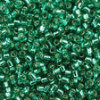 Toho Round Seed Bead 11/0 Silver Lined Peridot 2.5-inch Tube (24B)