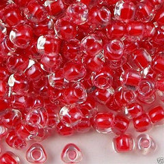 Miyuki Triangle Seed Bead 8/0 Red Crystal 15g (1111)