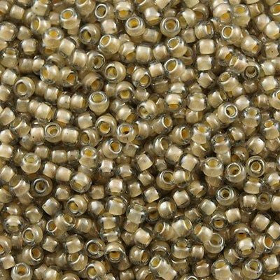 Toho Round Seed Bead 8/0 Inside Color Lined Sand Crystal 2.5-inch tube (369)