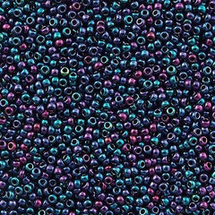 Toho Round Seed Bead 11/0 Midnight Iris 19g Tube (505)