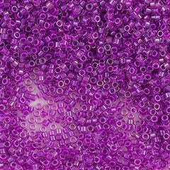25g Miyuki Delica Seed Bead 11/0 Inside Dyed Lilac DB73
