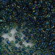 Miyuki Triangle Seed Bead 10/0 Montana  Lined Topaz 10g (1826)