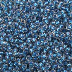 Toho Round Seed Beads 6/0 Inside Color Lined Denim 2.5-inch tube (263)