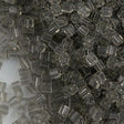 Miyuki 3mm Cube Seed Bead Transparent Taupe 10g (2412)