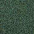 Miyuki Round Seed Bead 15/0 Opaque Matte Leaf Green 2-inch Tube (2031)