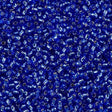 Toho Round Seed Bead 11/0 Silver Lined Montana Blue 19g Tube (35)
