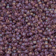 Miyuki Round Seed Bead 8/0 Transparent Matte Amethyst AB 22g Tube (142FR)