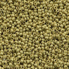 50g Toho Round Seed Beads 11/0 PermaFinish Matte Galvanized Yellow Gold (559PFF)
