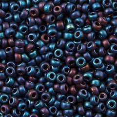 50g Miyuki Round Seed Bead 11/0 Matte Metallic Blue (2017)