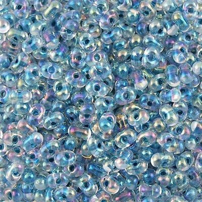 Miyuki Berry Seed Bead Inside Color Lined Light Blue AB 22g Tube (279)