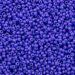 50g Miyuki Round Seed Bead 11/0 Opaque Dyed Purple (1477)